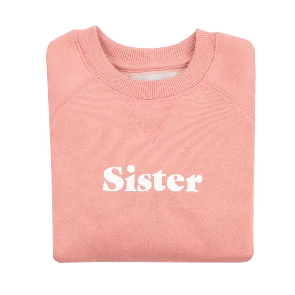 Little Girl's Rose Pink Sister Sweatshirt