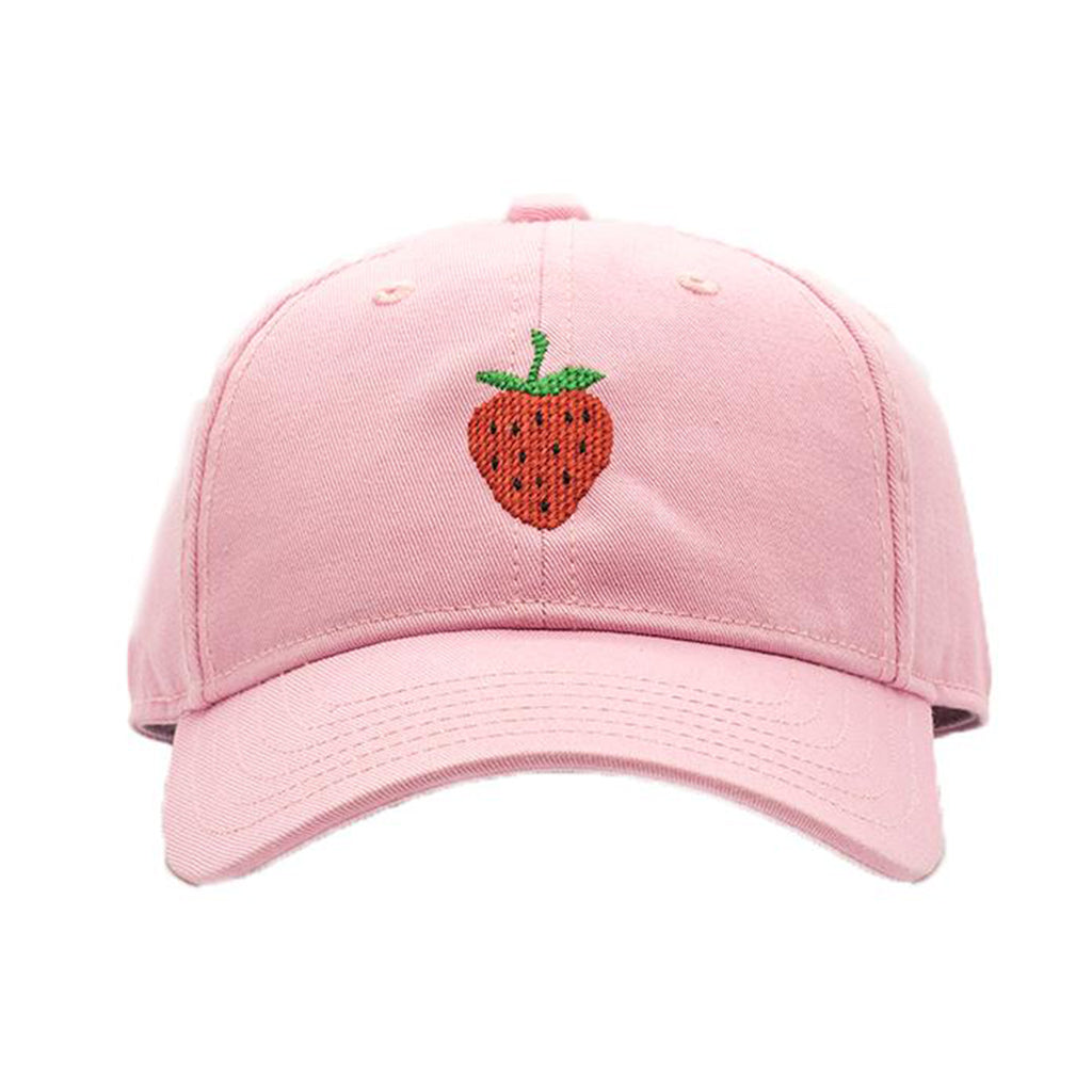 Strawberry on Light Pink Child's Baseball Cap