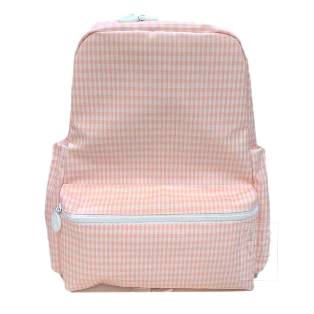 TRVL Design Backpacker Taffy Pink Gingham Check Backpack 