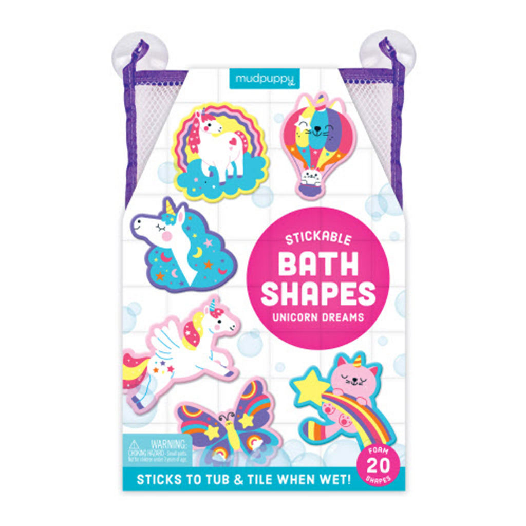 Unicorn Dreams Stickable Foam Bath Shapes Bath Tub Toy