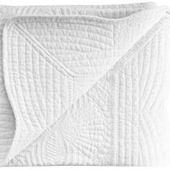 White Heirloom Baby Quilt