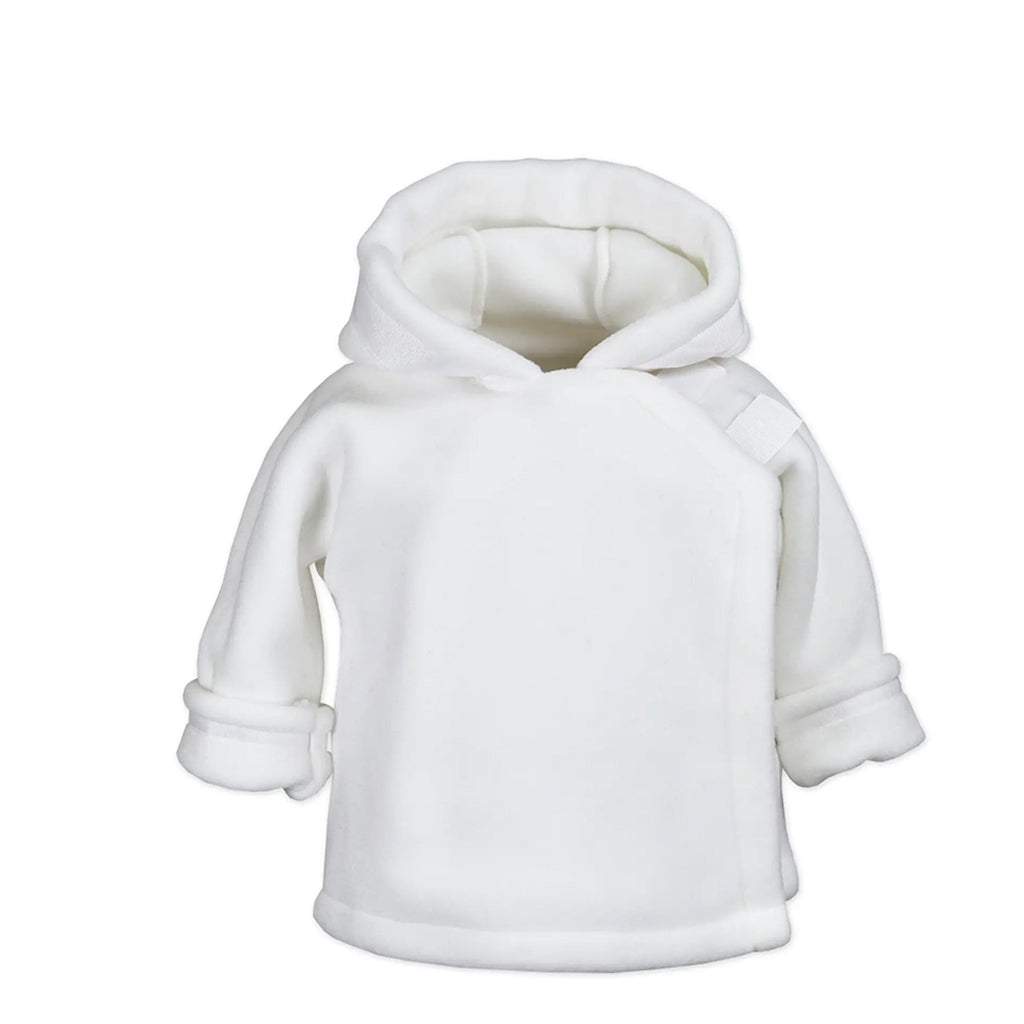 Baby Girl Boy White Fleece Jacket by Widgeon