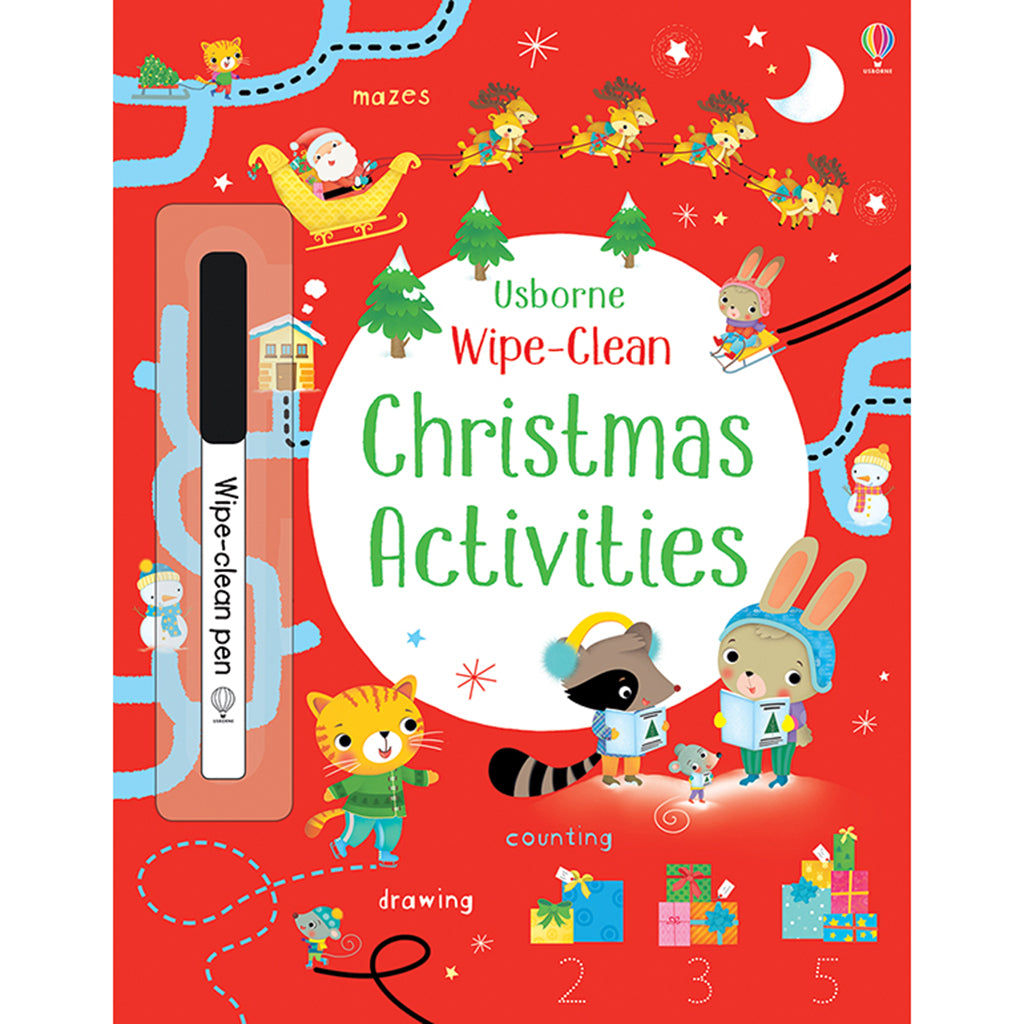 Christmas Activities Kid's Wipe-Clean Book